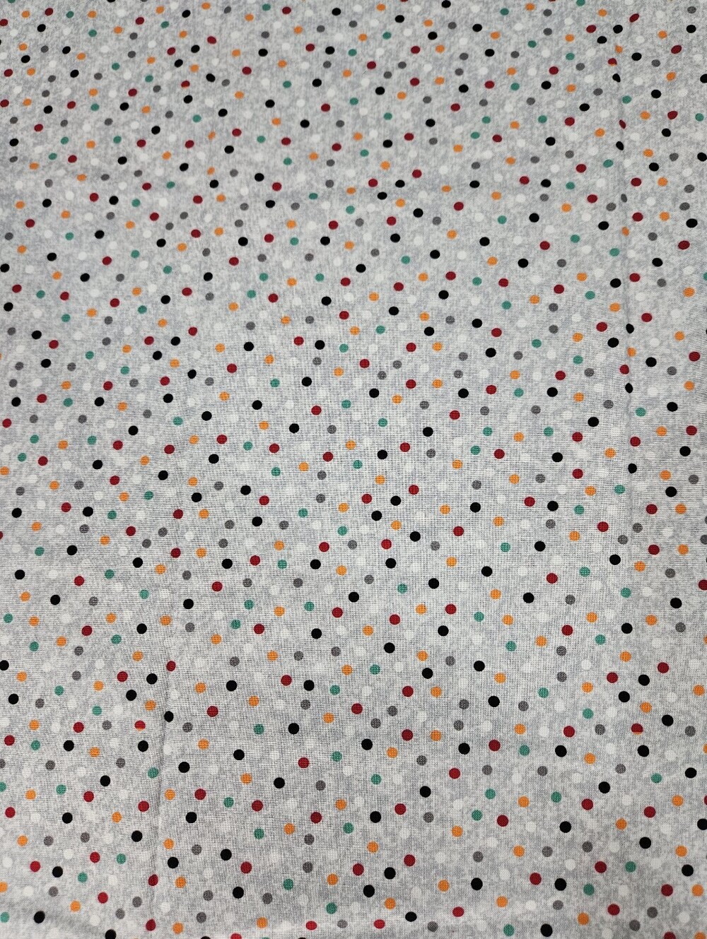 Multicolor Polka Dot Cotton Fabric, Sold By The Yard